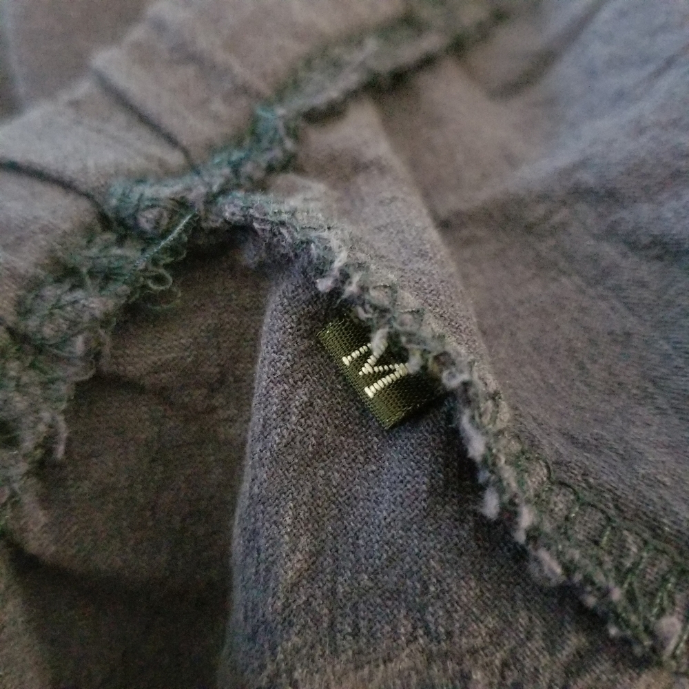 Side Split Summer Pants M Blue - image 8